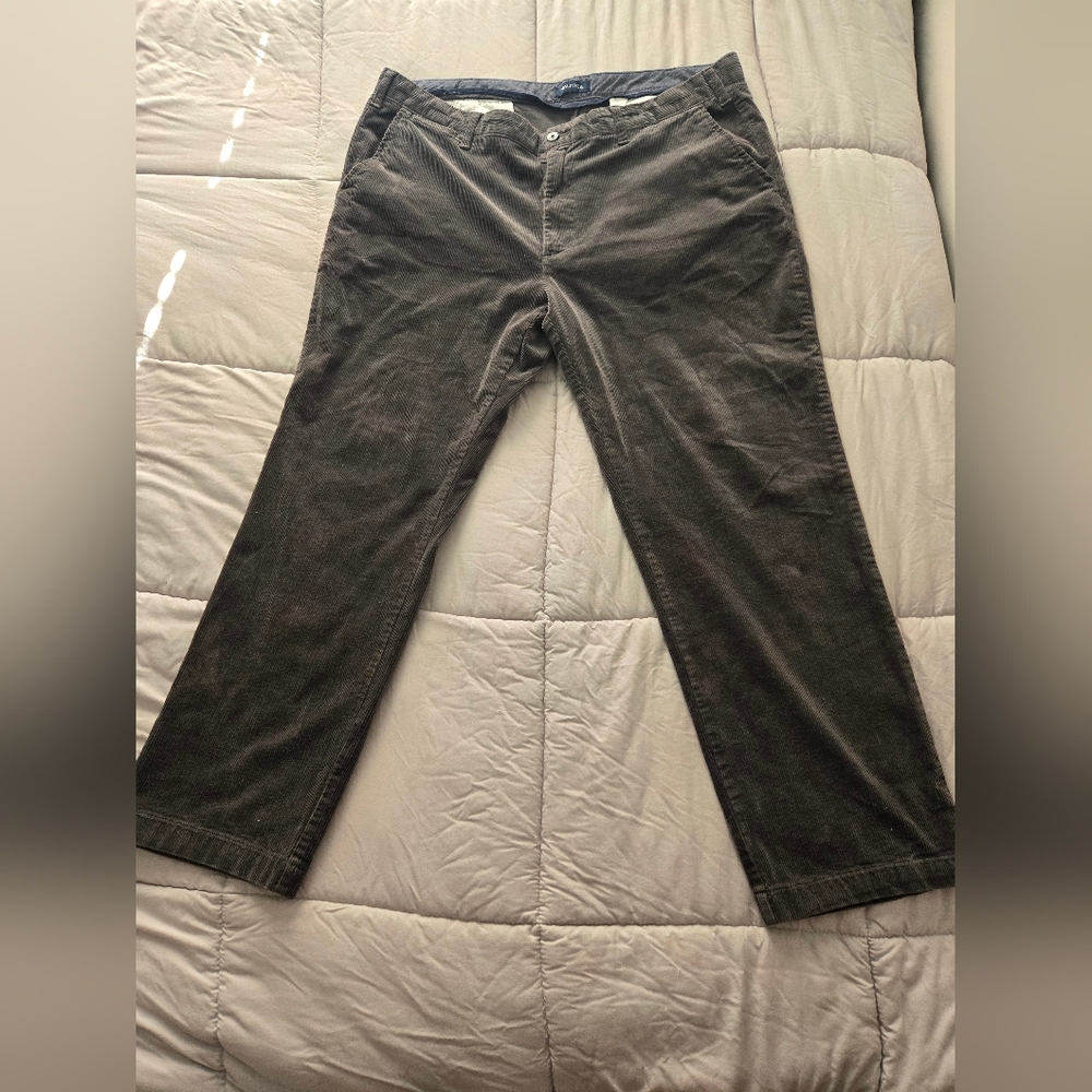 Nautica Men's Charcoal Corduroy Pants - Picture 3 of 4